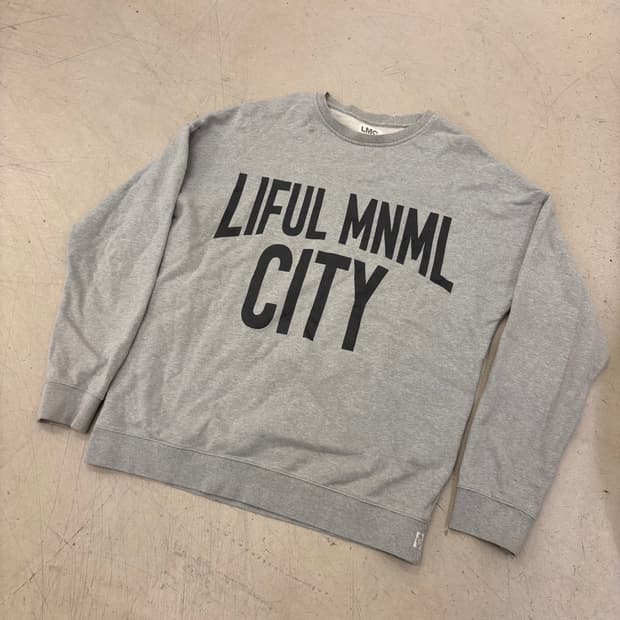 Lmc 라이풀 빅로고 그레이 맨투맨
