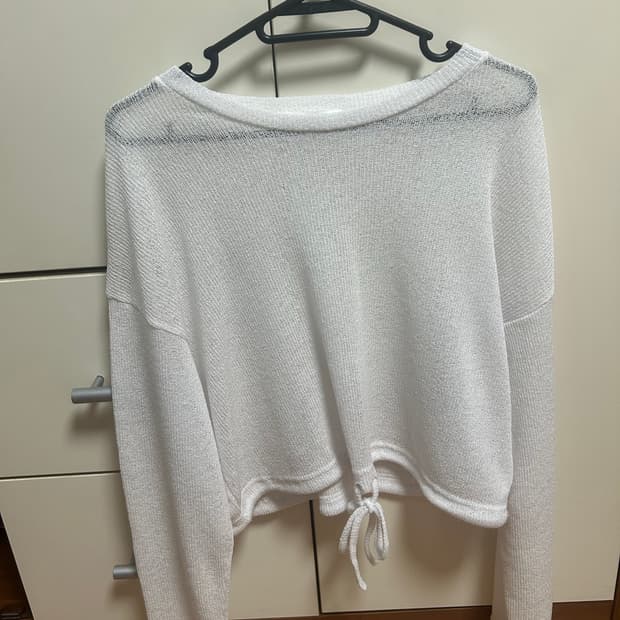WHITE SHEER KNIT