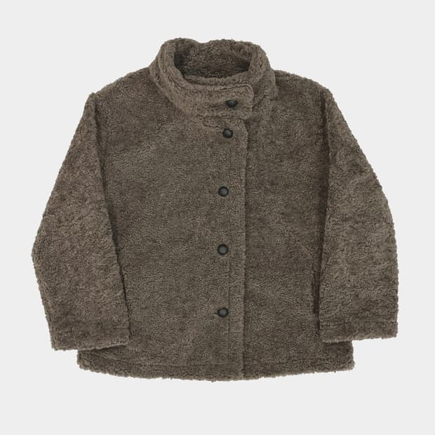 오뉴이 부클 하프 코트