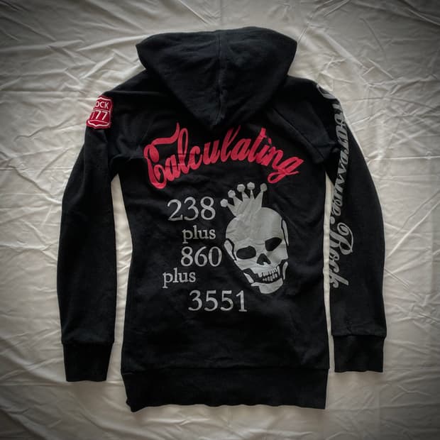 LOVE JUNKIE 펑크 해골 후드집업