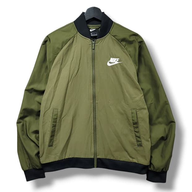 [XL] 나이키 카키 우븐 플레이어스 봄버 자켓