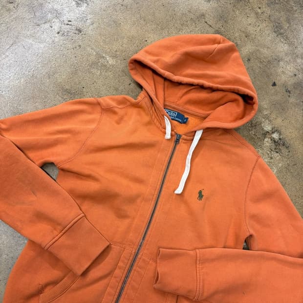 폴로 랄프로렌 오렌지 후드집업