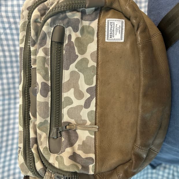VISVIM X 굿이너프 카모 럼버 웨이스트백