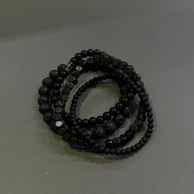 팔찌 세트 black 3