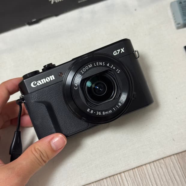 캐논 g7x mark2 판매합니다.(풀박)