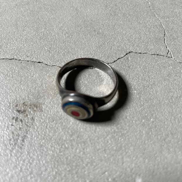 japan Vintage Target Motif Ring