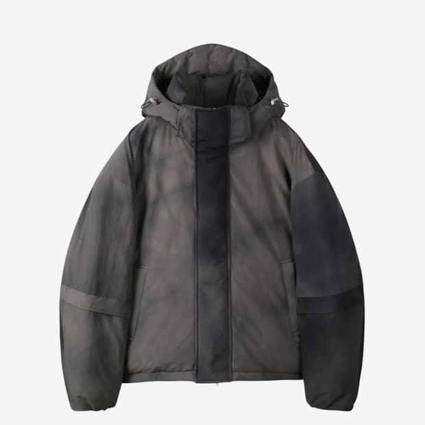 커스텀멜로우 구스 다운 숏패딩 다크 그레이 (95)