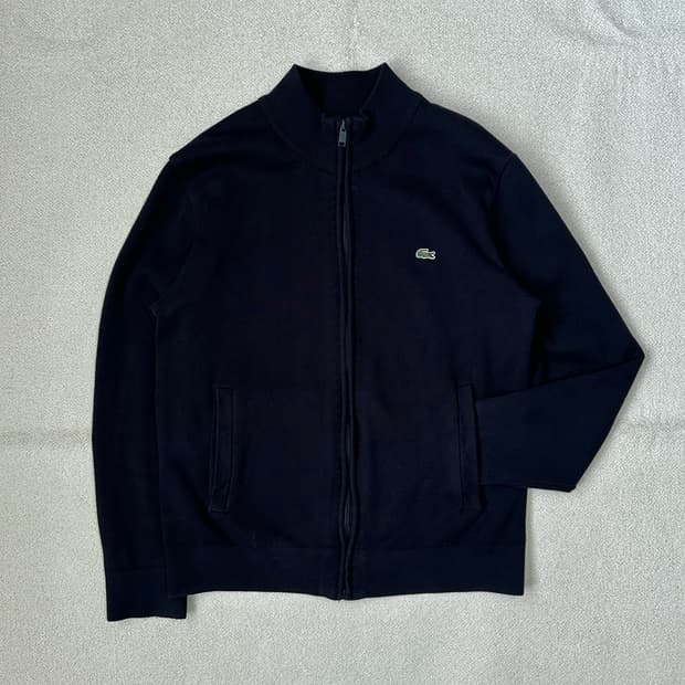 라코스테 하이넥 집업 가디건