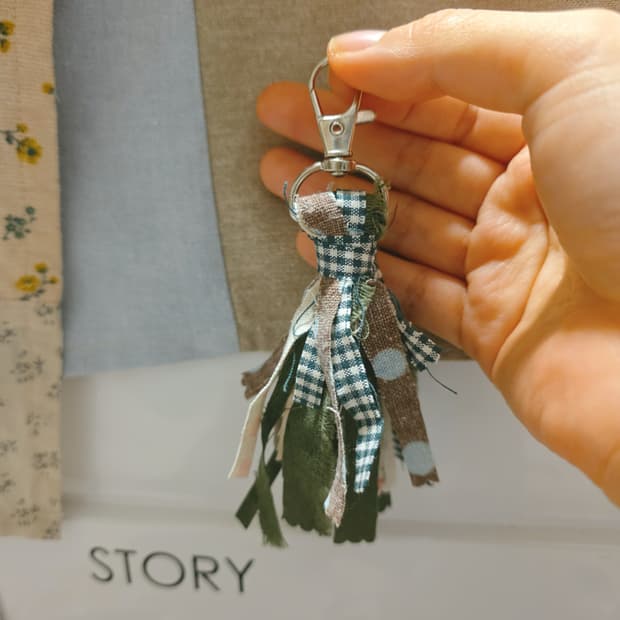 핸드메이드 패브릭 태슬