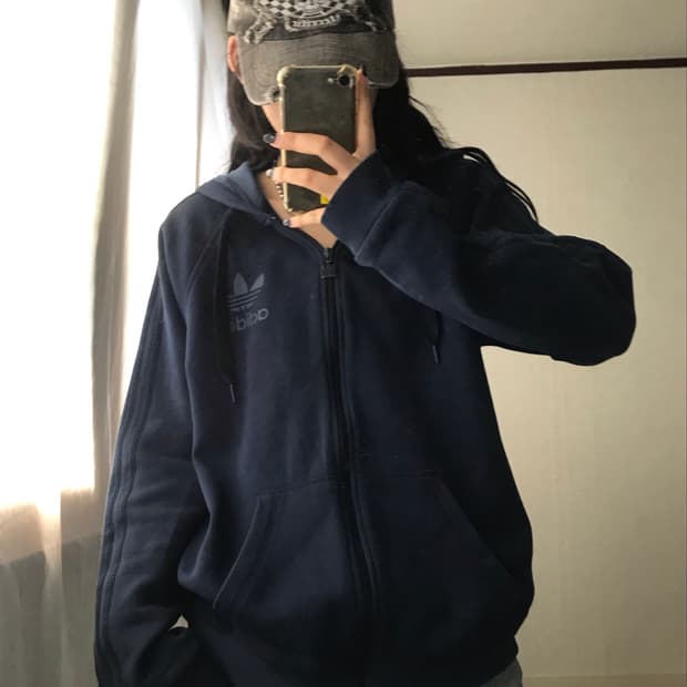 아디다스 네이비 파이어버드 후드집업