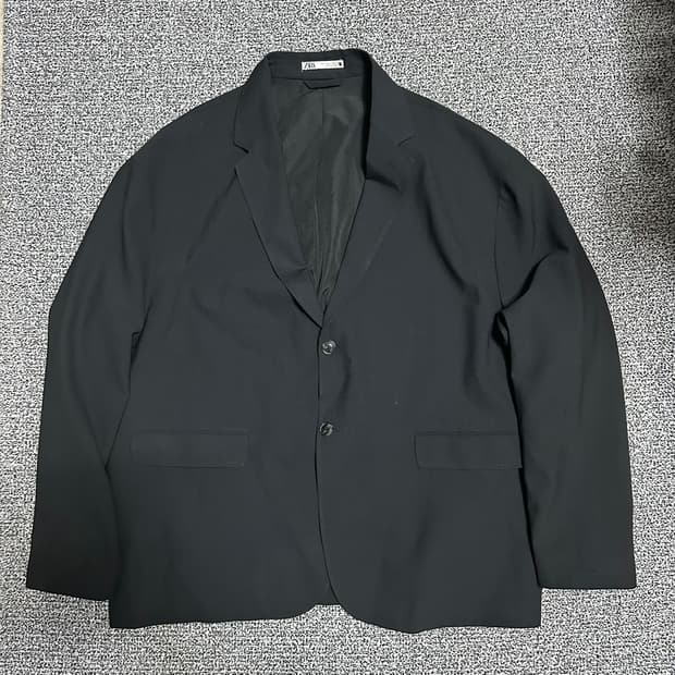 (XL추천) 자라 블랙 오버핏 블레이저 자켓