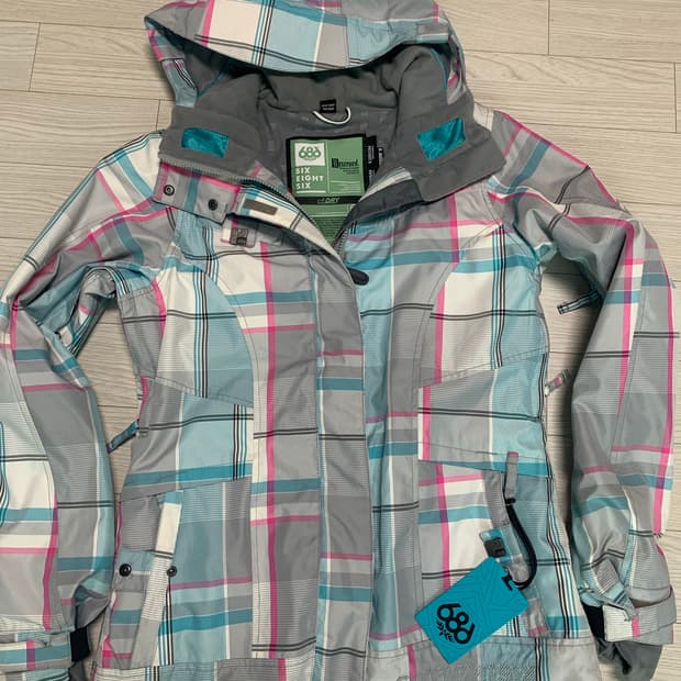 686 체크 여성 스노우보드 자켓