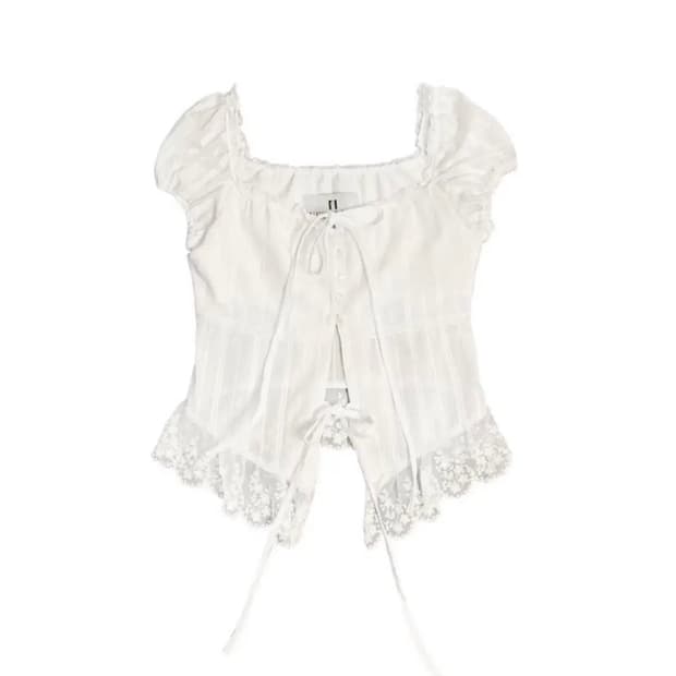 새상품 택O) 뉴얼린 로제 블라우스 S