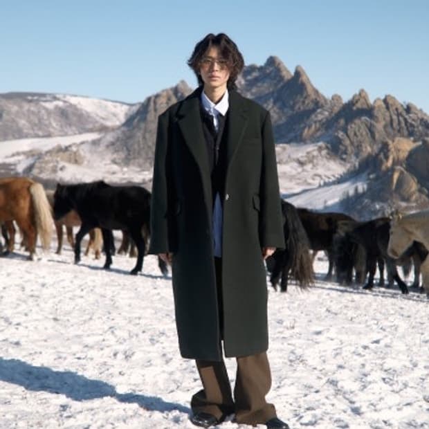 Stu 더블 포켓 싱글코트