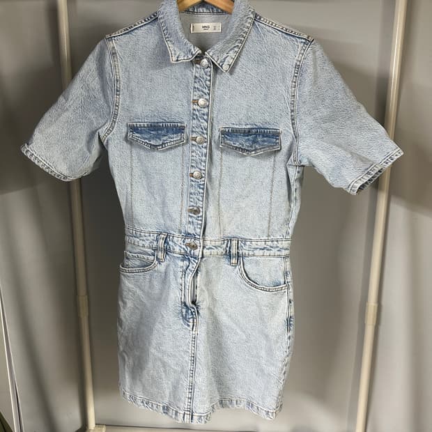 망고 데님 셔츠 스커트