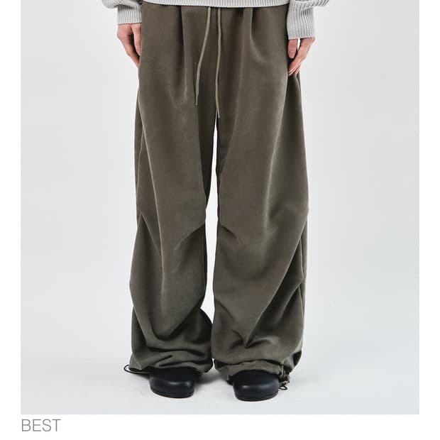 하이파이펑크 brem wide pants 카키 