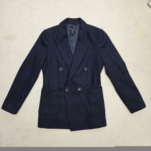 Morgan 모르간 헤링본 더블 브레스티드 자켓