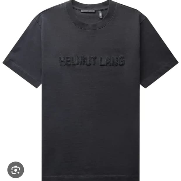 헬무트랭 플락드 로고 티셔츠 블랙