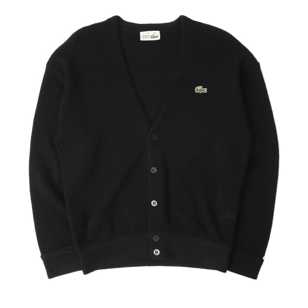 라코스테 90s 서광 블랙 울 가디건