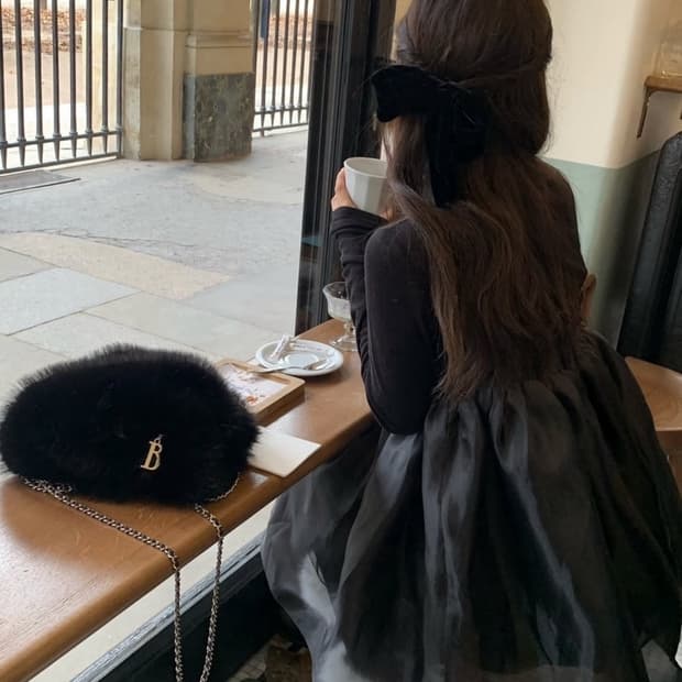 [새상품] 더바넷 드레스 Black Chloe Backless Mini 