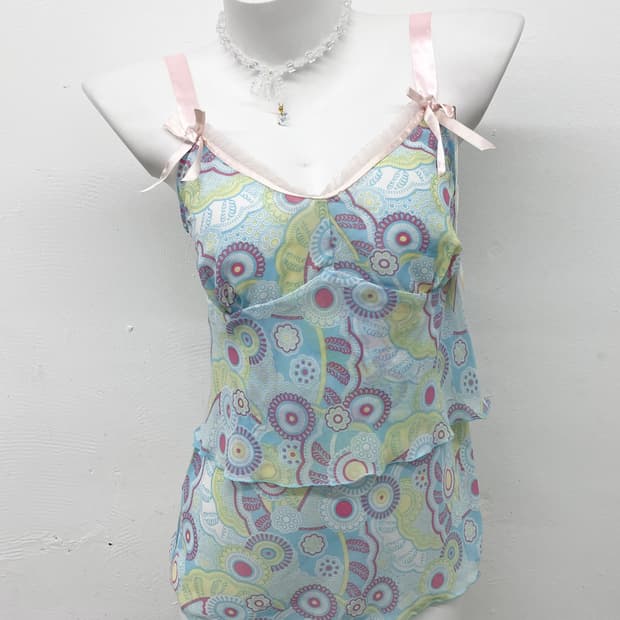 민트 오리엔탈 시어 캉캉 슬립