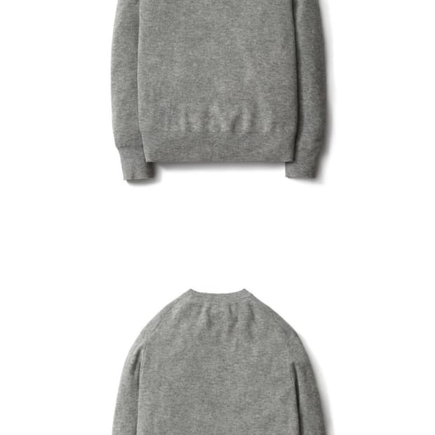 포터리 컴포트 크루넥니트 멜란지그레이 2사이즈