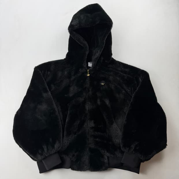 아디다스 파이어버드 골드포인트 퍼 후드집업