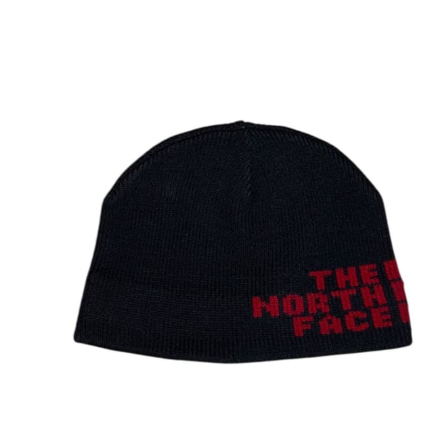 노스페이스 빅로고 니트 비니