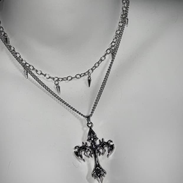 Blaze Cross Necklace