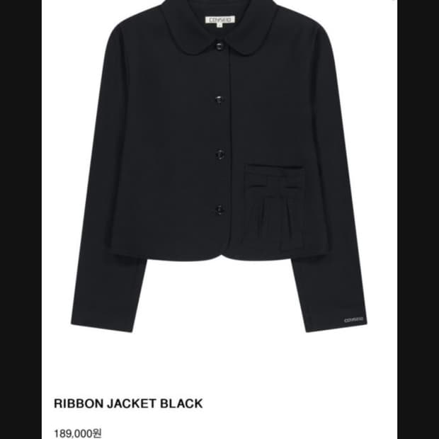 코이세이오 리본 자켓 블랙 사이즈 (2)