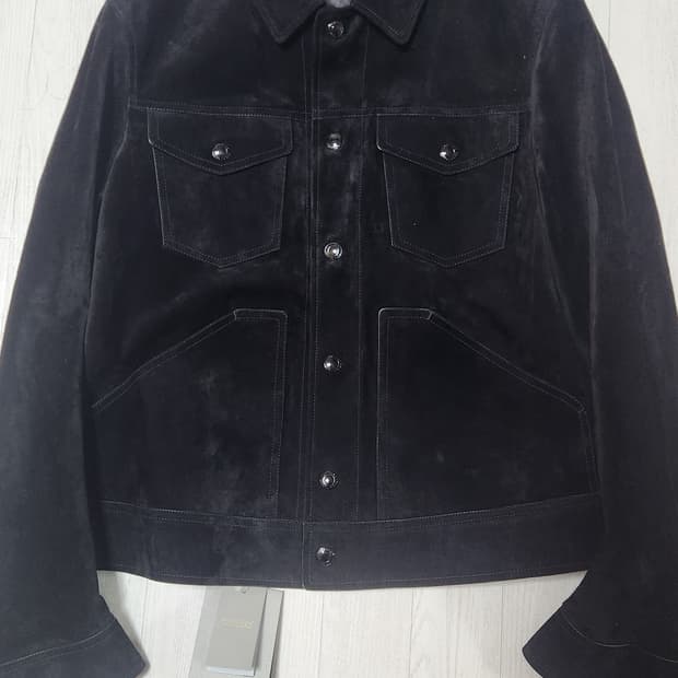 톰포드 25fw 캐시미어 스웨이드 트러커 블랙 54