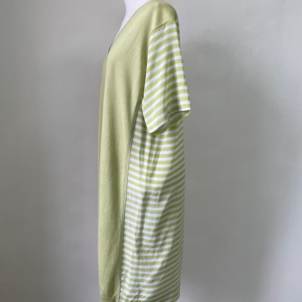 Max Mara 스트라이프 배색 브이넥 니트 원피스