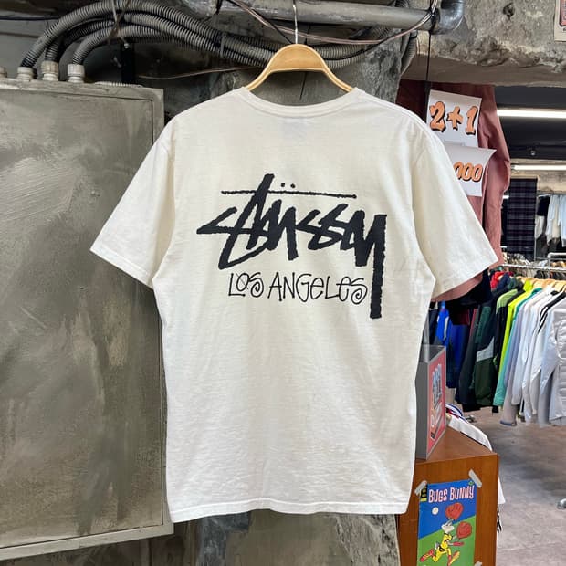 스투시 로스엔젤레스 반팔티 화이트 M #csz2997