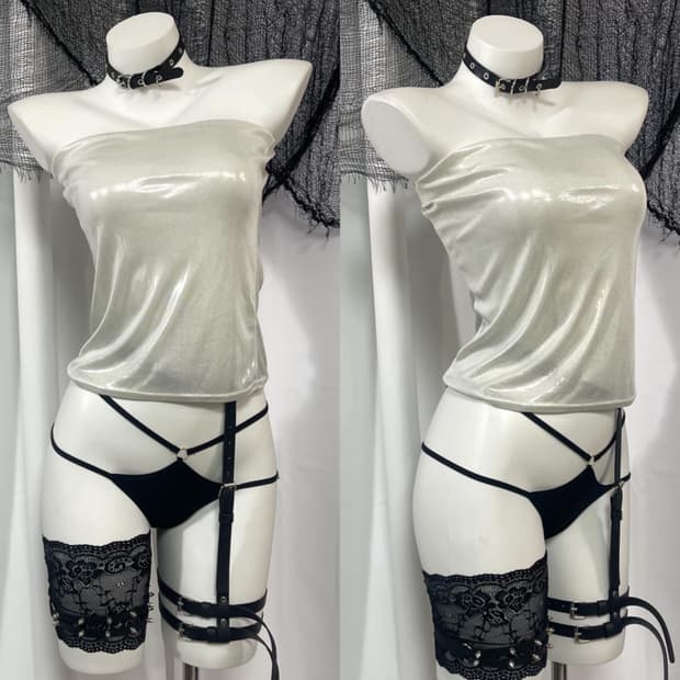 glitter tupe top