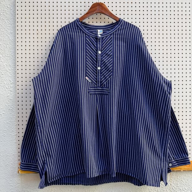 1980s modAS GERMAN NAVY BLUE 피셔맨스목셔츠