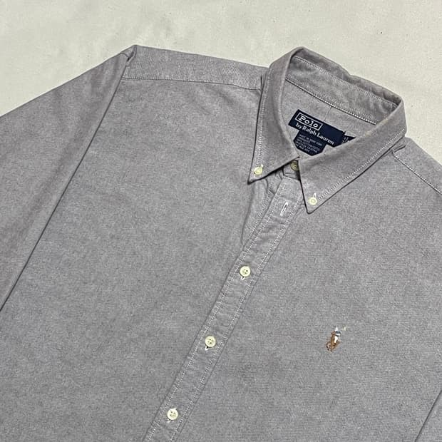 XL 폴로랄프로렌 퍼플 코튼 셔츠 