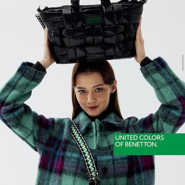 베네통 패딩 토트백 (미니백, 스트랩, 더스트백 포함)