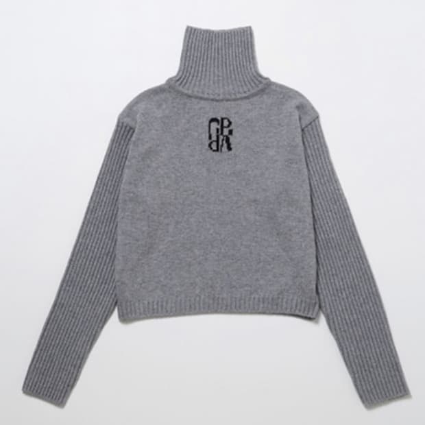 grove 그로브스토어 재키니트 그레이 JACKEY KNIT GREY