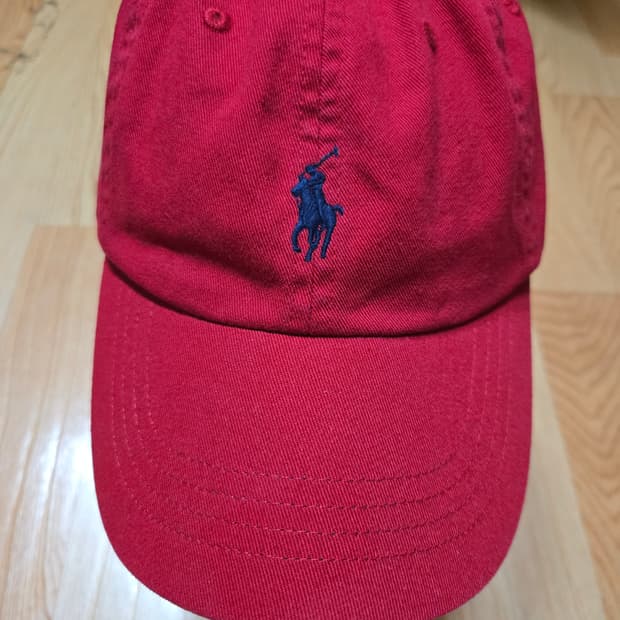 폴로 랄프로렌 정품 레드 볼캡 모자