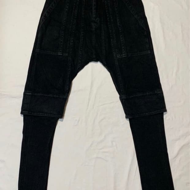 율리우스 halo 레이어드 스키니진