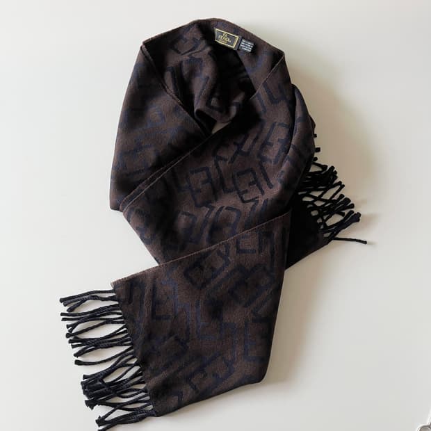 FENDI cravatte 80's reversible muffler