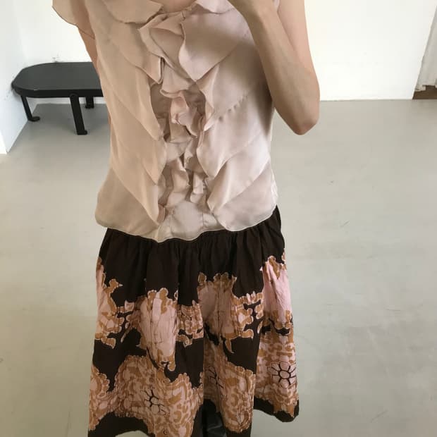 vintage frill blouse