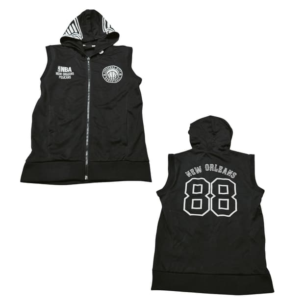 ✨ (만원 빈티지) NBA 뉴올리언스 펠리컨스 후드 블랙 조끼