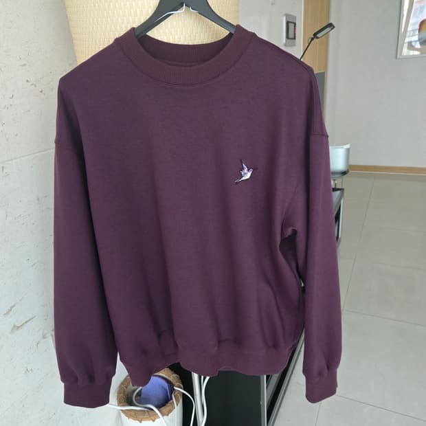 시스템옴므 버건디 맨투맨 100