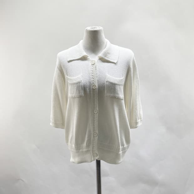 BCBG 2022 여성 베이직 반팔가디건 55-66 