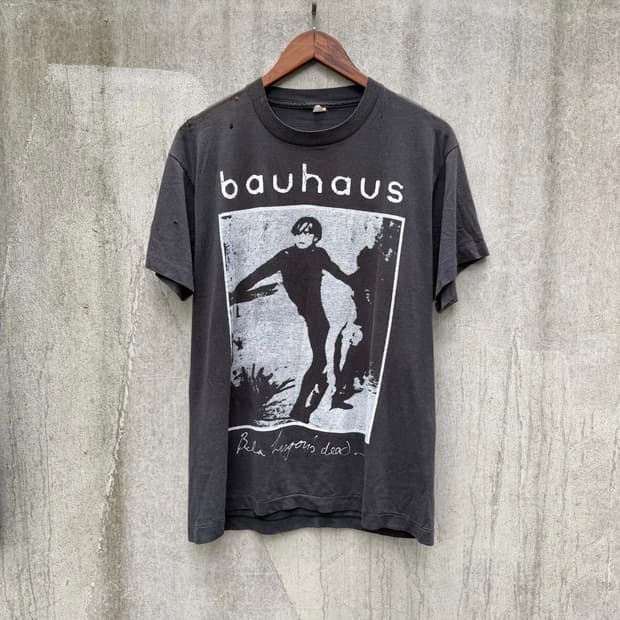 빈티지 80s Bauhuas 티셔츠