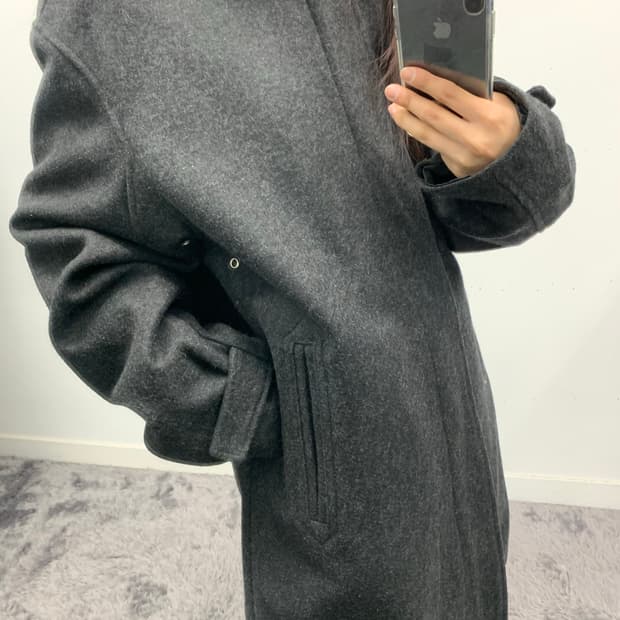 캘빈클라인 하프 코트(울 나일론 혼방)