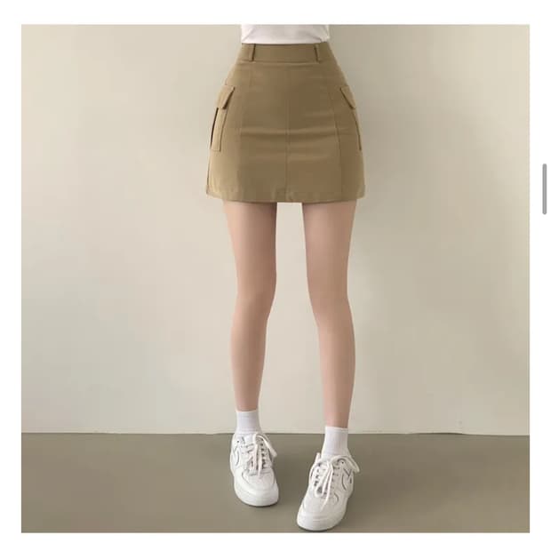 포켓 카고 미니스커트 여성 S