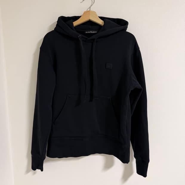 [S] 아크네 스튜디오 Ferris Face 기모 후드티 블랙