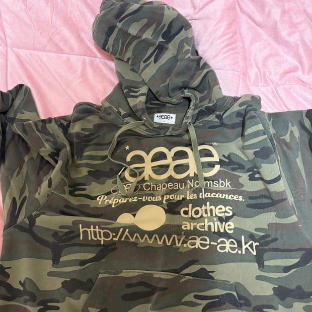aeae 카모 후드티 사이즈 0